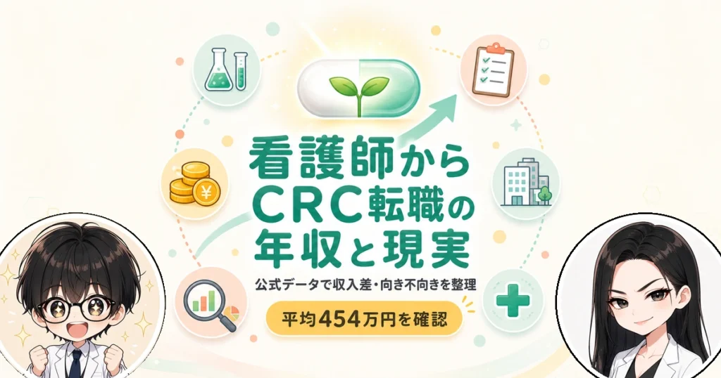 看護師から治験コーディネーターへ転職！年収と向き不向きを解説
