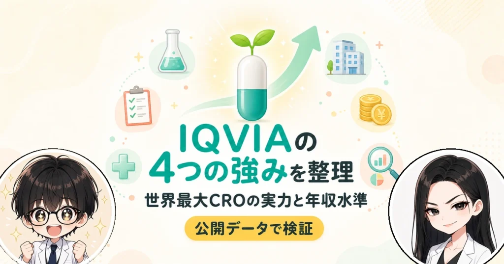 IQVIAの強みとは？世界最大級CROの実力と年収評判を解説